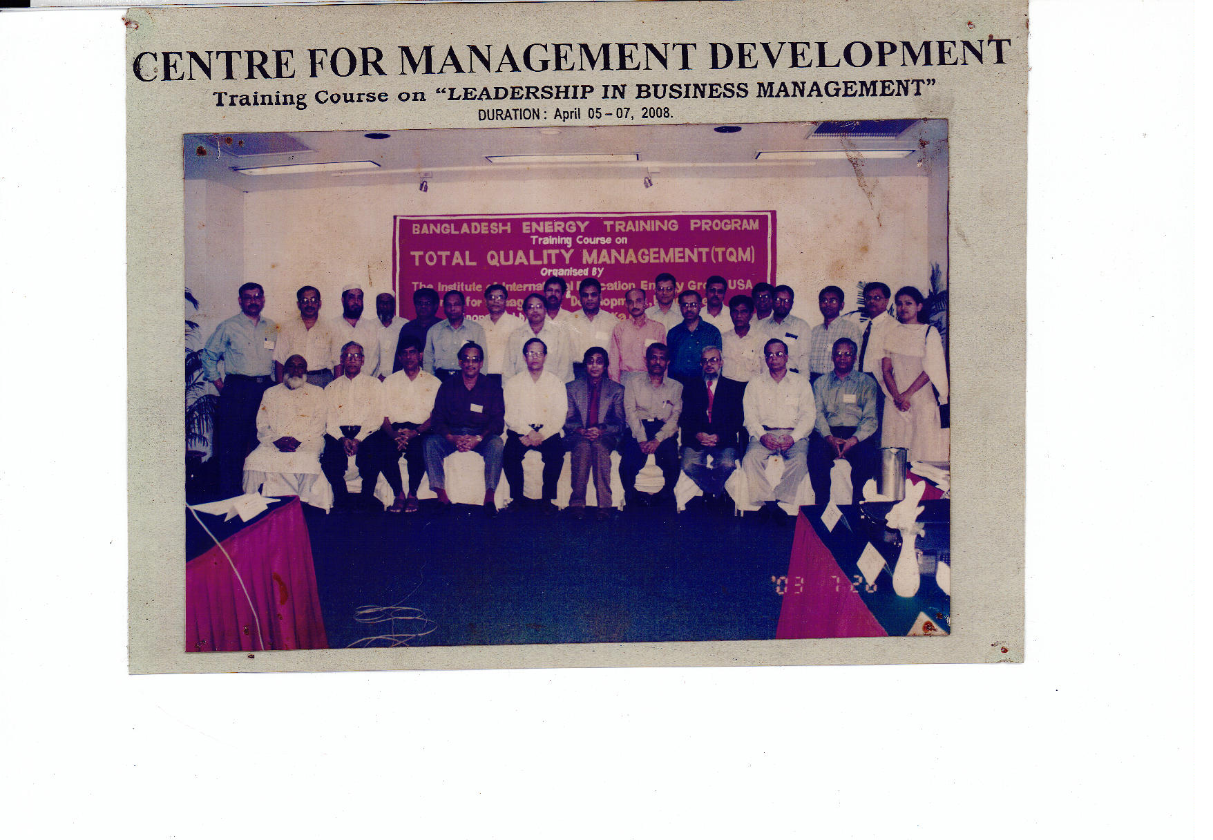 Bangladesh Energy Training Program -2008